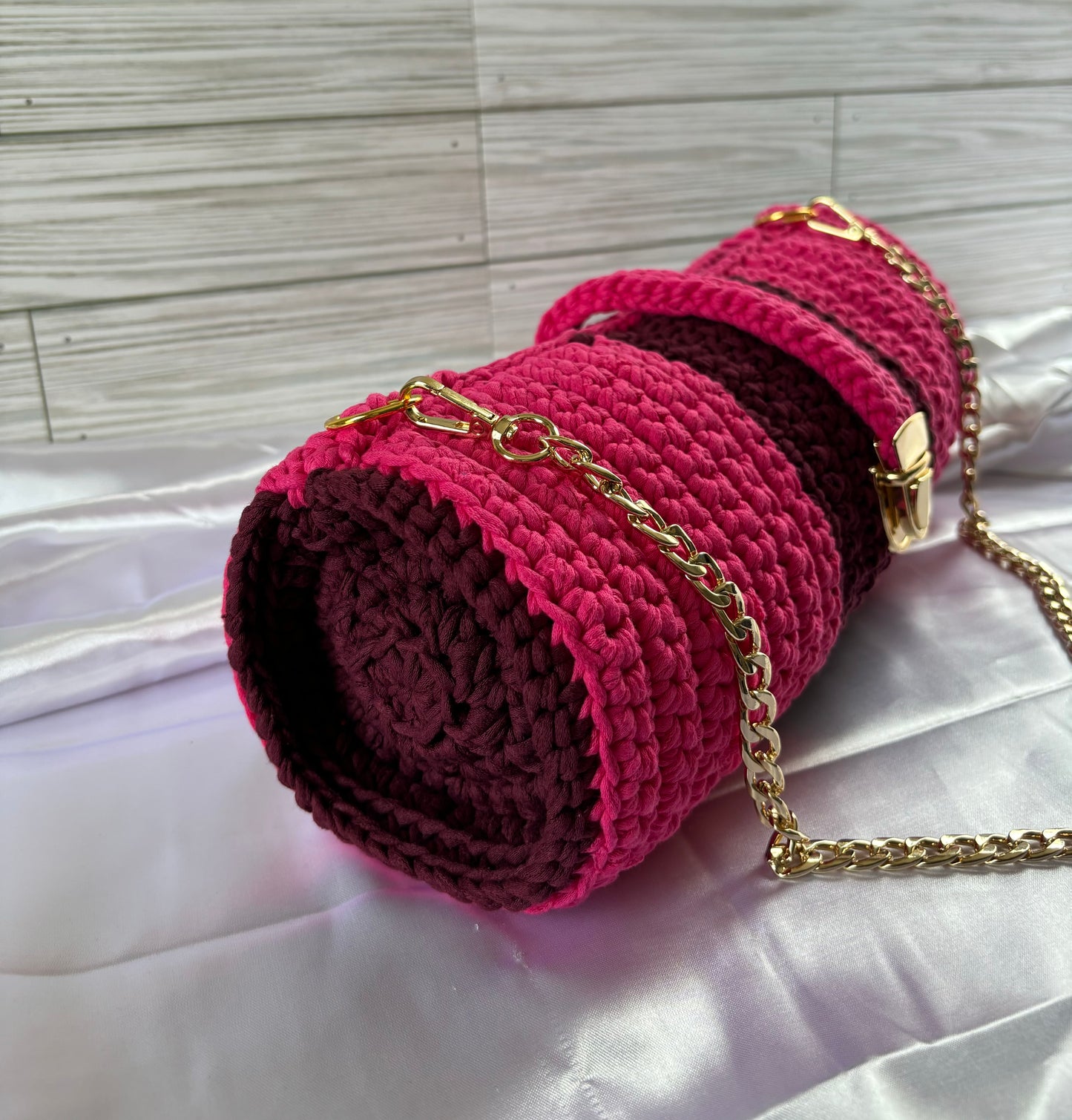 Barrel Crochet Bag