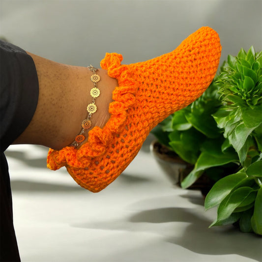 Crochet Ruffle Footies