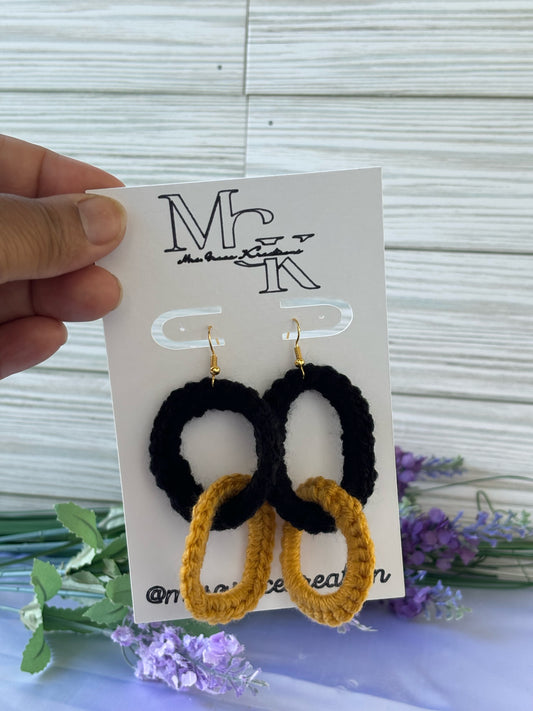 Connected Loop Earrings