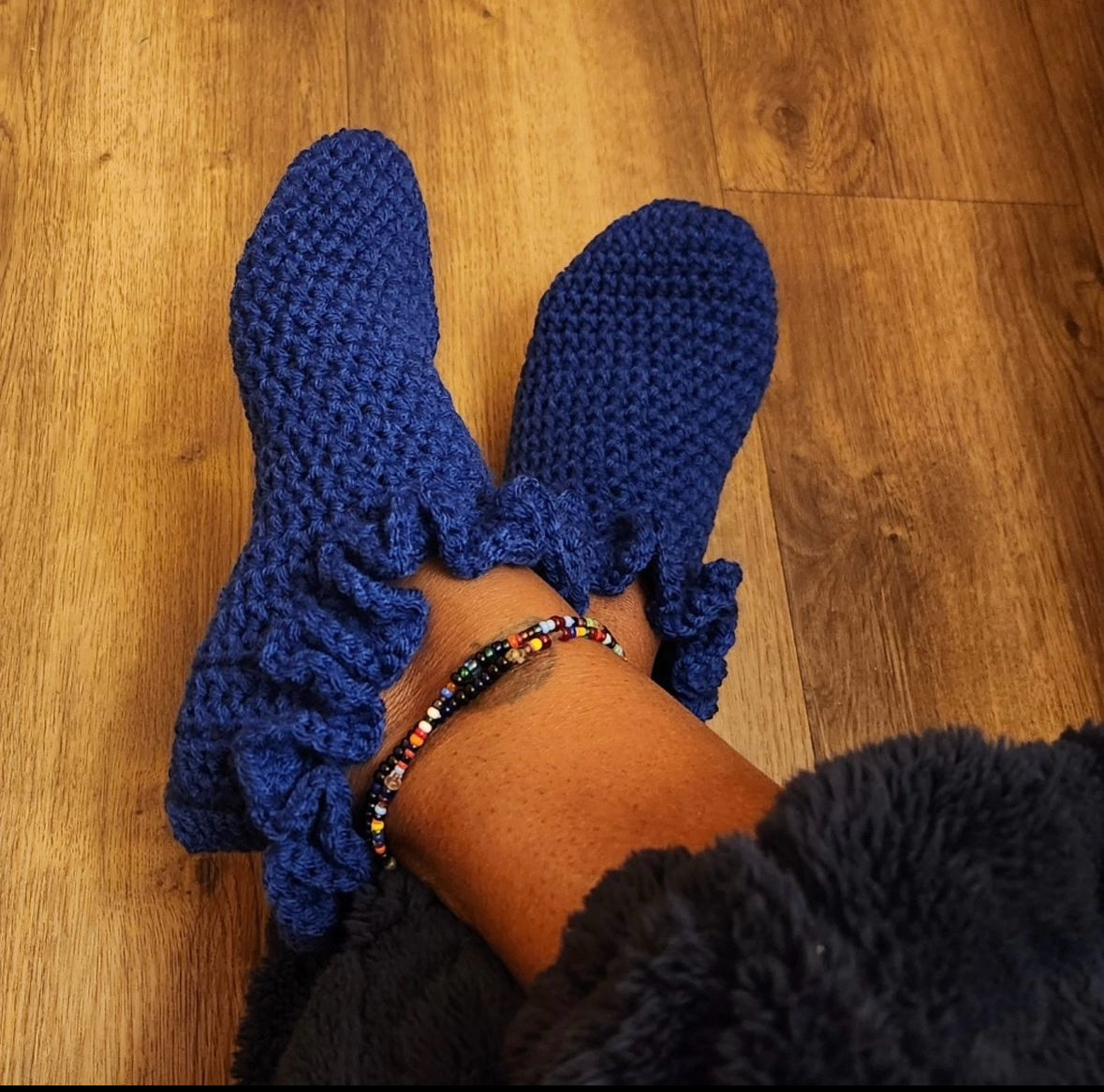 Crochet Ruffle Footies