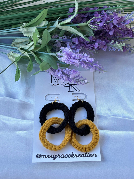 Connected Loop Earrings