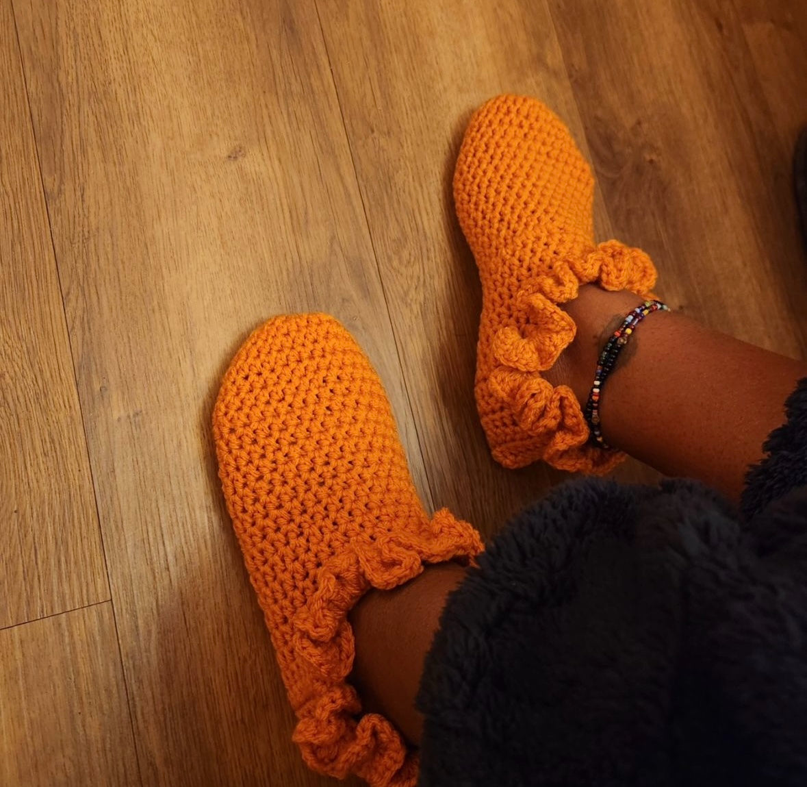Crochet Ruffle Footies