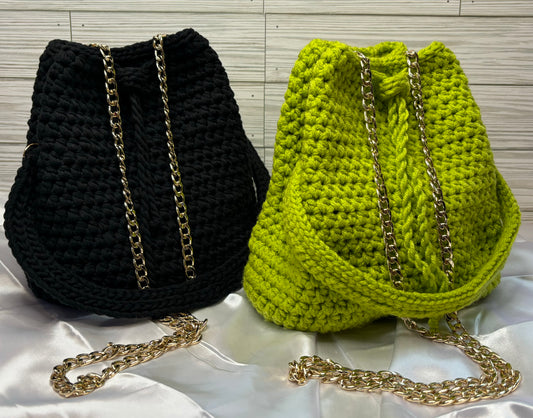 Jane- Crochet T Shirt Yarn Bag