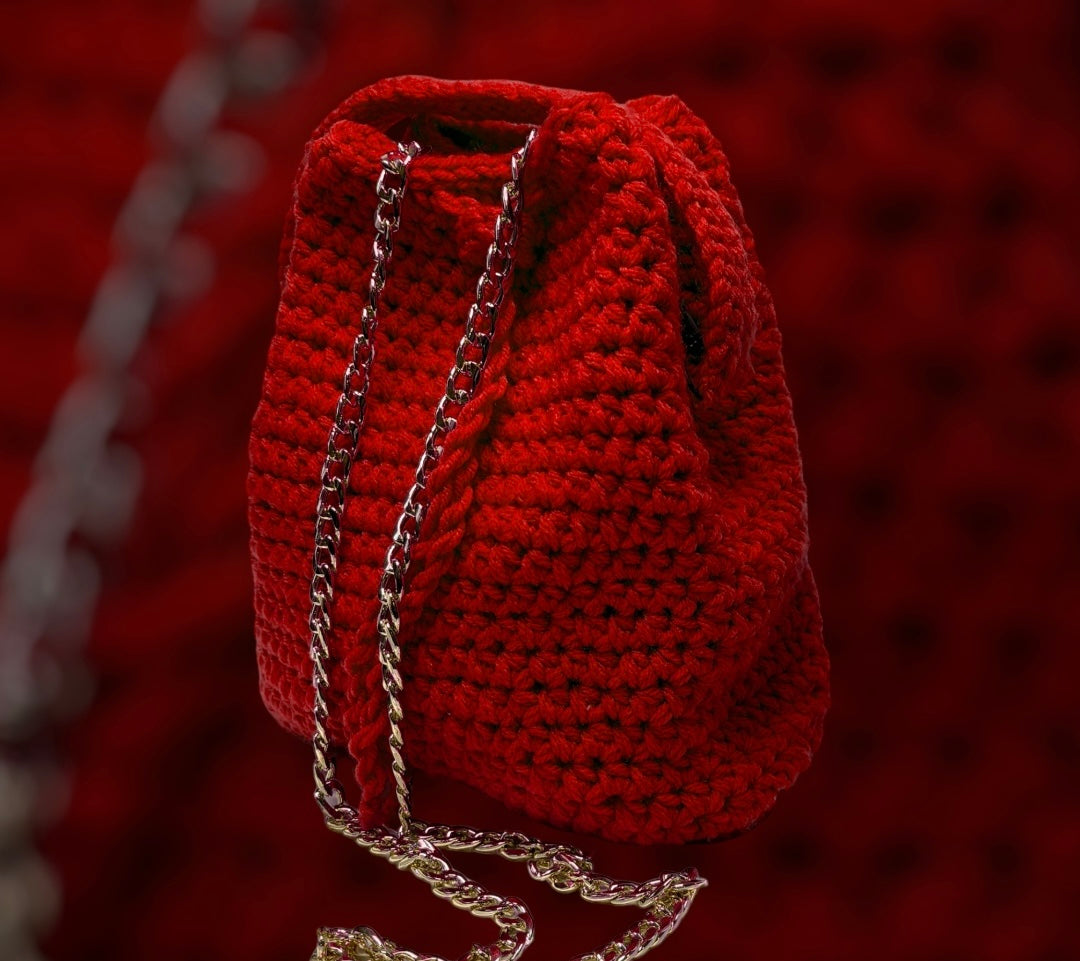 Jane- Crochet T Shirt Yarn Bag