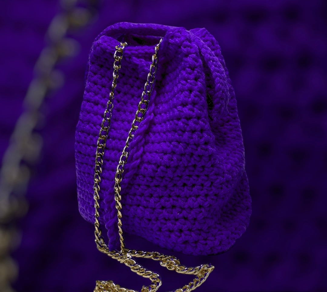 Jane- Crochet T Shirt Yarn Bag