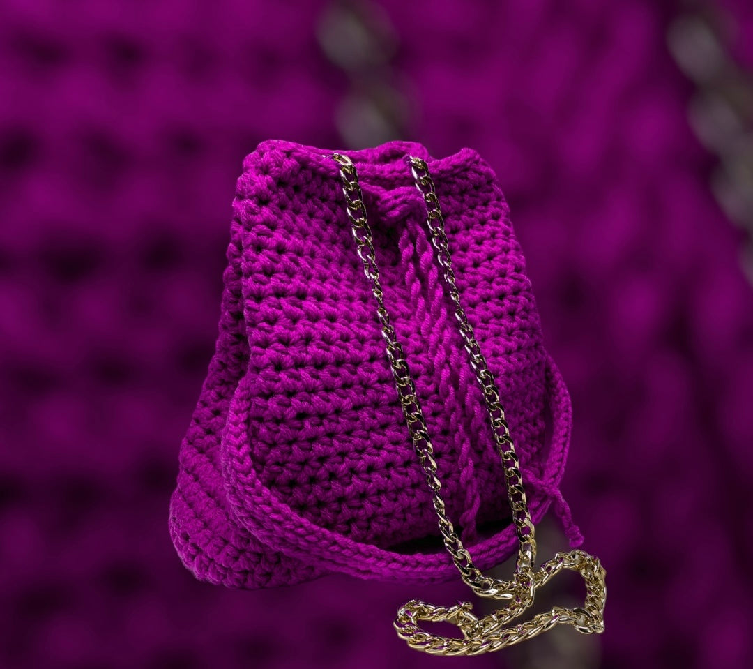 Jane- Crochet T Shirt Yarn Bag